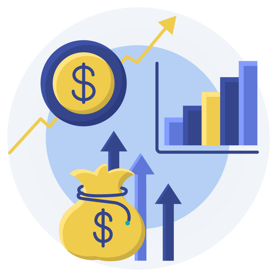 Symbols representing economics